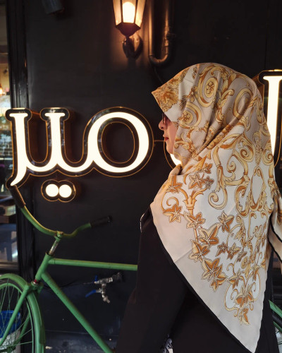 روسری ابریشم ژاکارد