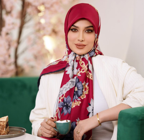 روسری ابریشم توییل قواره۱۴۰