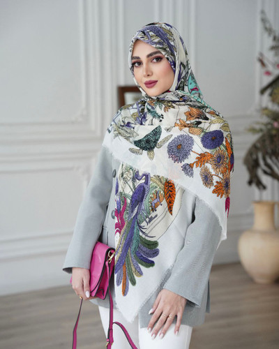 روسری نخ یونیک وارداتی قواره۱۴۰