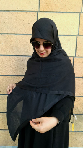 روسری حریرنخ وارداتی لب ساتن