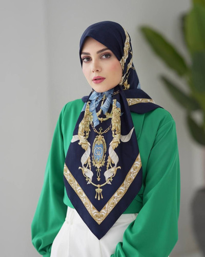 روسری ابریشم ژاکارد۱۲۰