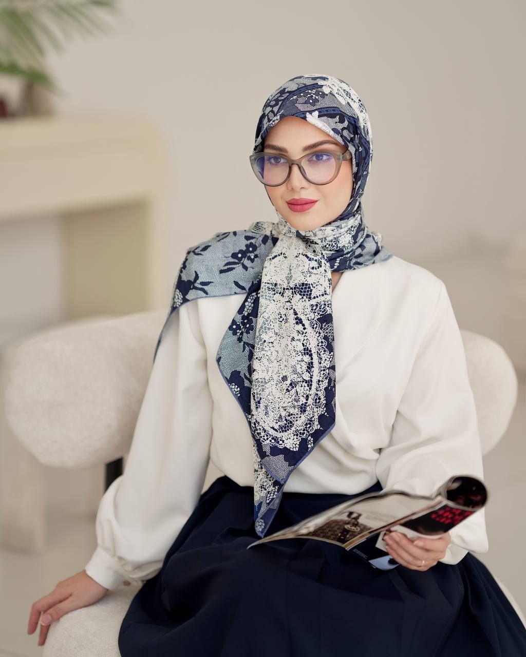 روسری ابریشم ژاکارد۱۴۰